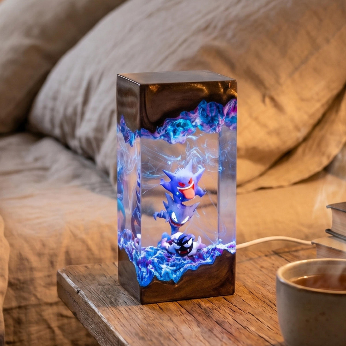 Ghost Pokémon Gengar Evolution Resin Lamp
