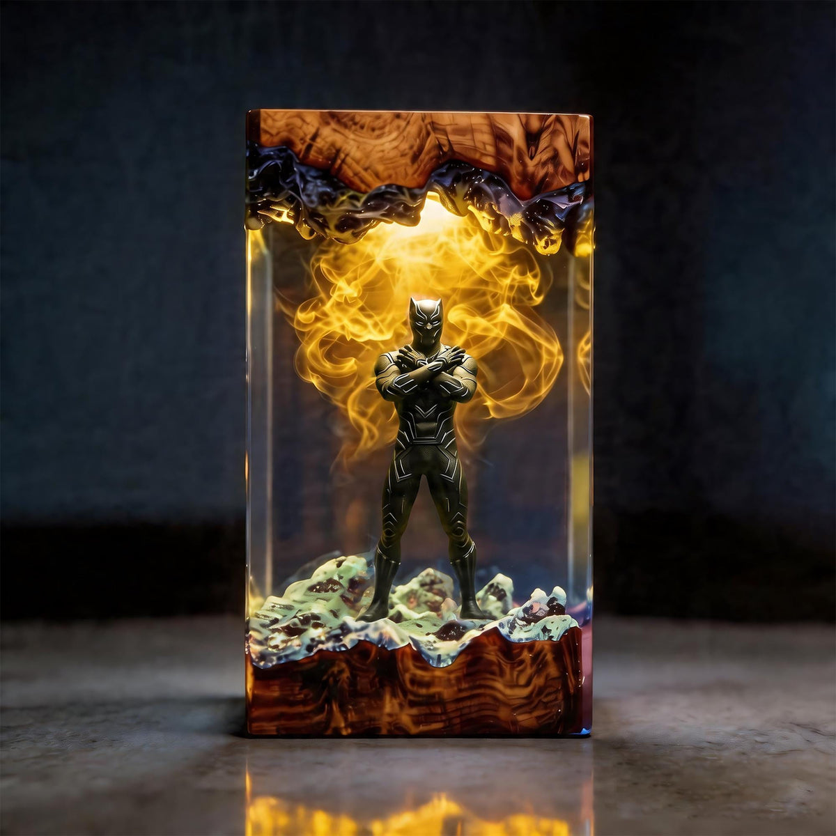Black Panther Wakanda Forever Resin Lamp