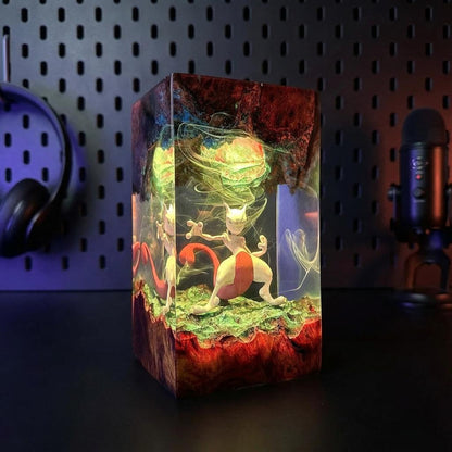 Mewtwo Energy Sphere Resin Lamp