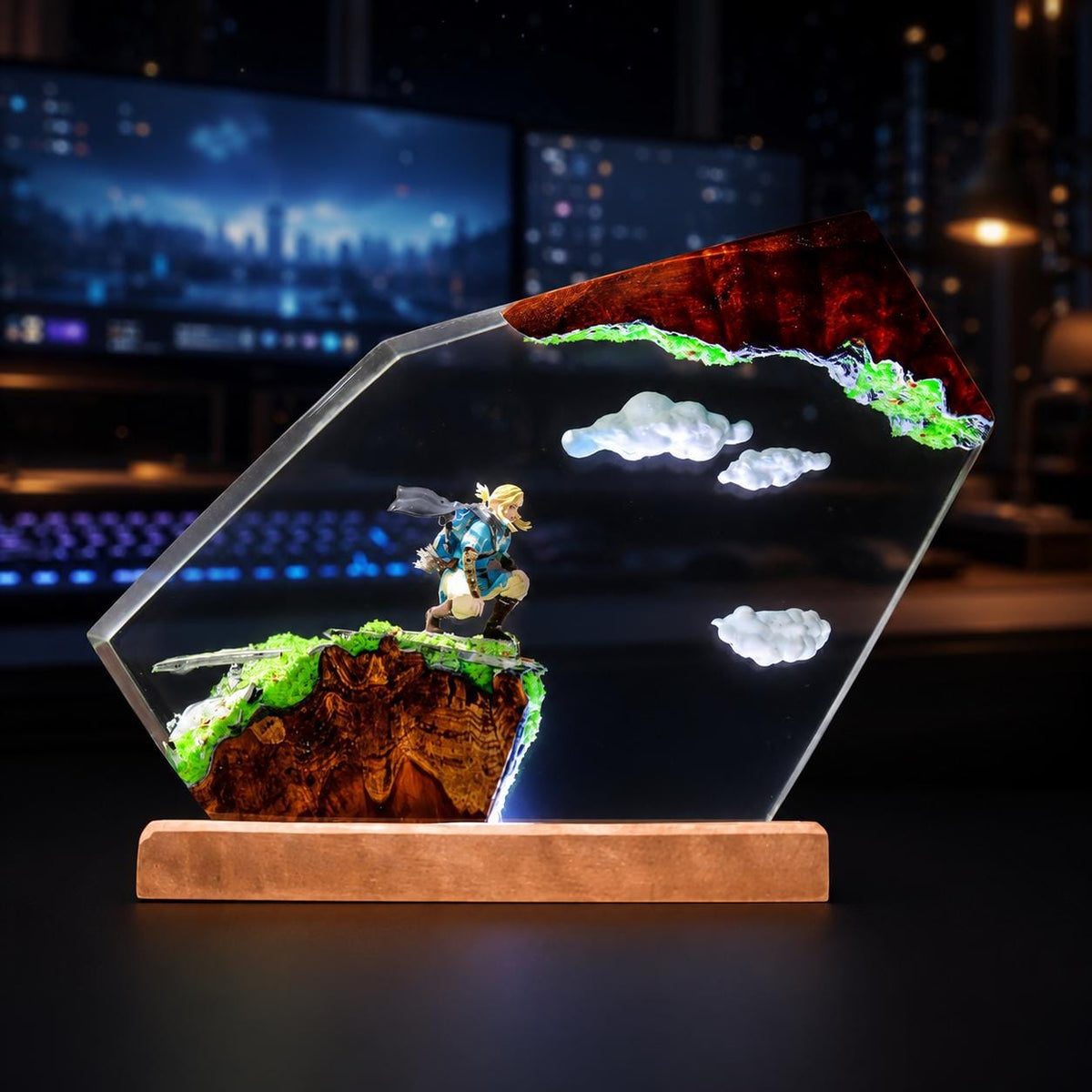 Zelda Link Sky Island Resin Lamp