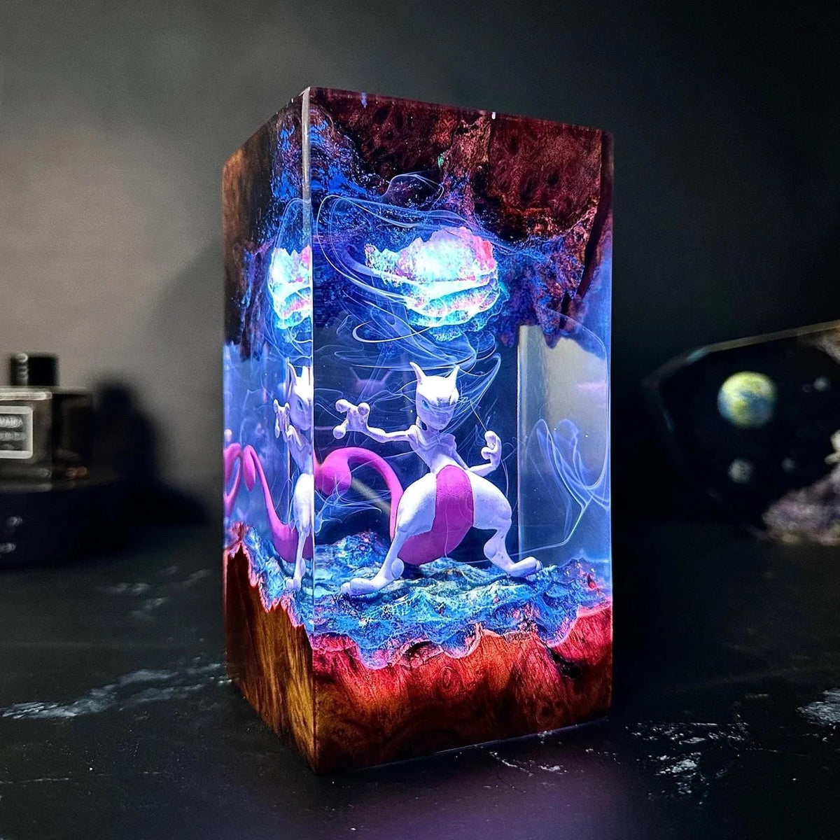 Mewtwo Energy Sphere Resin Lamp
