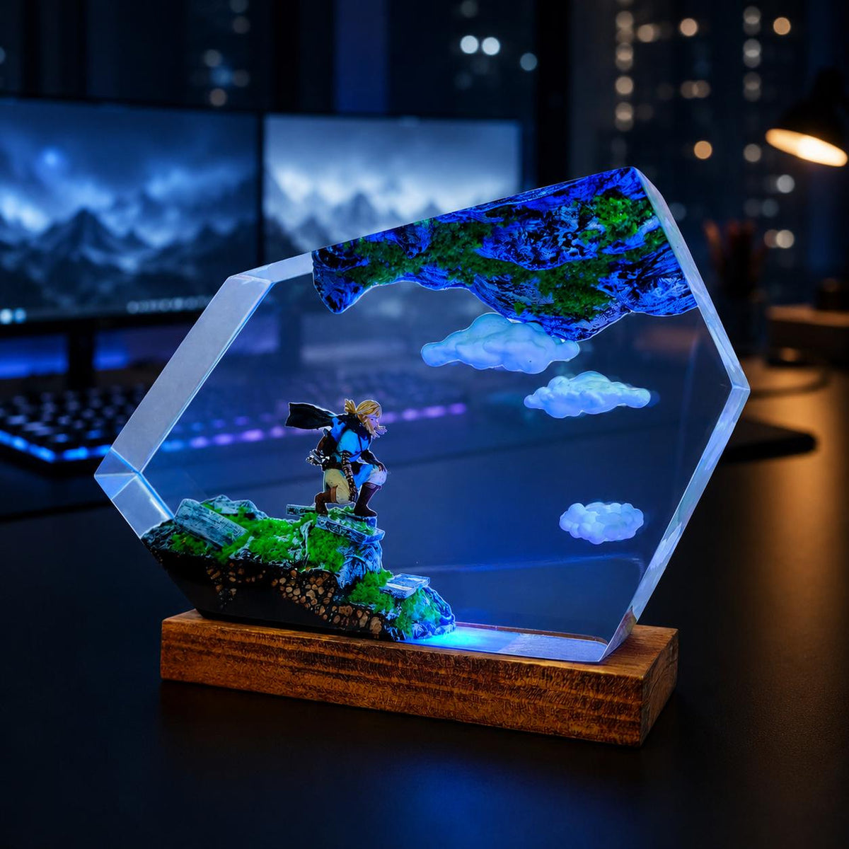 Zelda Link Sky Island Resin Lamp
