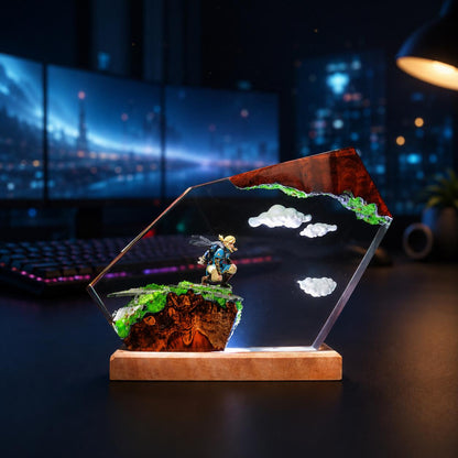 Zelda Link Sky Island Resin Lamp