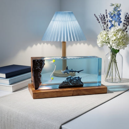 Hammerhead Shark Epoxy Resin Wood Night Light