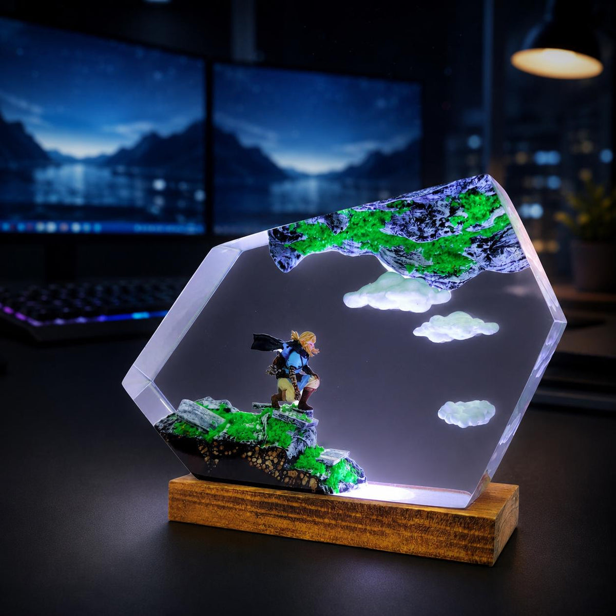 Zelda Link Sky Island Resin Lamp