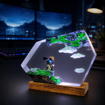 Zelda Link Sky Island Resin Lamp