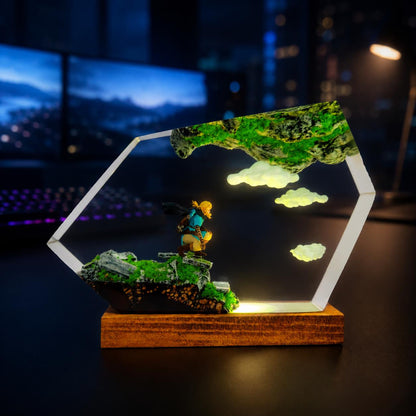 Zelda Link Sky Island Resin Lamp