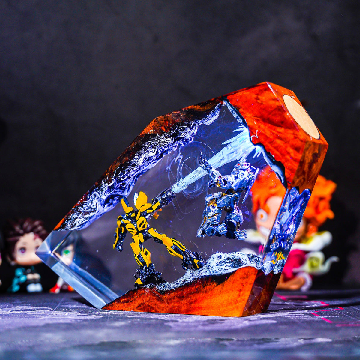 Transformers Resin Lamp | Bumblebee Air Combat Night Light