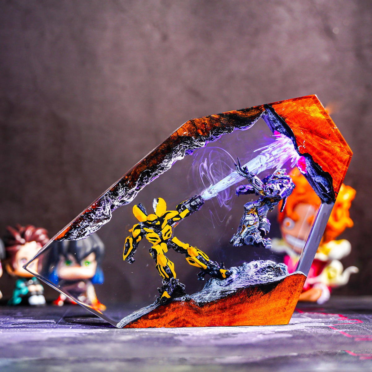 Transformers Resin Lamp | Bumblebee Air Combat Night Light