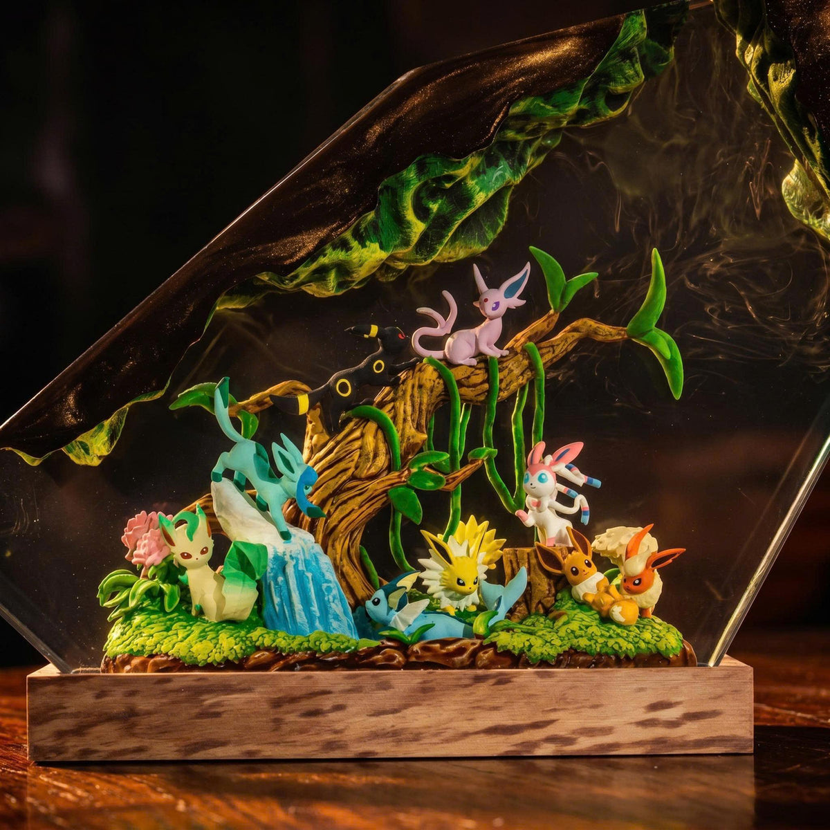 Full Eeveelution Family Resin Lamp - Eevee Evolution Pokémon Night Light