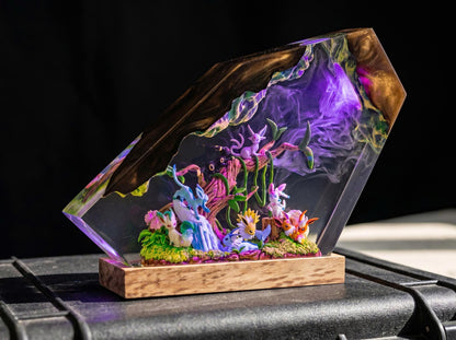 Full Eeveelution Family Resin Lamp - Eevee Evolution Pokémon Night Light