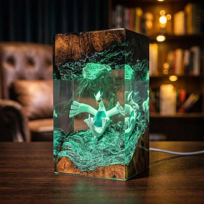 Handcrafted Lugia Aeroblast Night Light - Unique Pokémon Gamer Gift