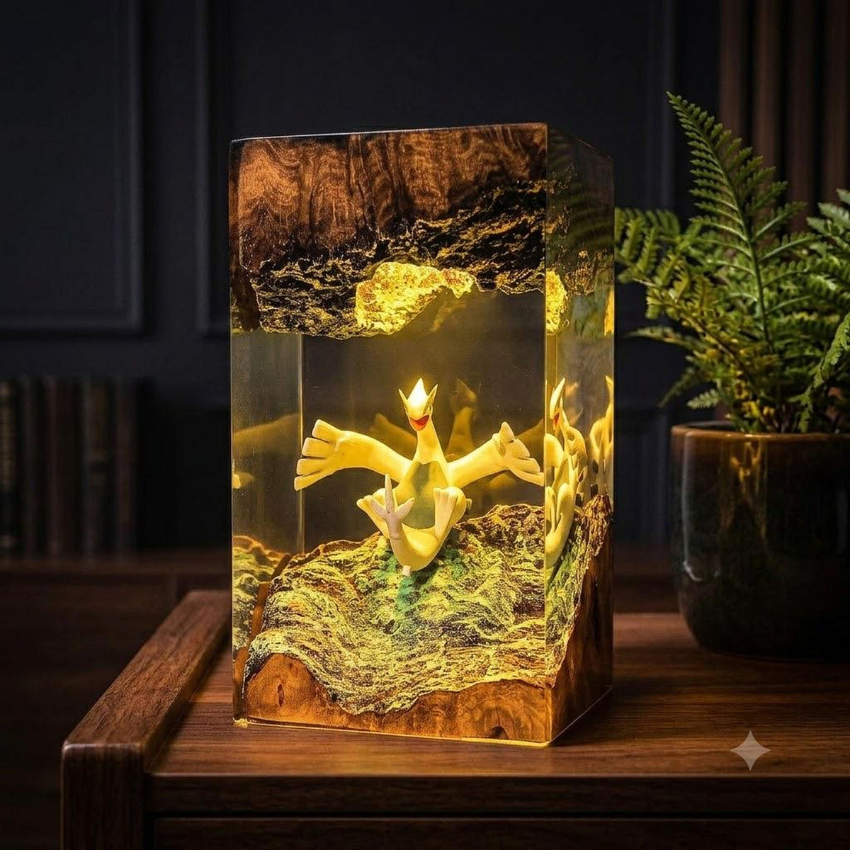 Handcrafted Lugia Aeroblast Night Light - Unique Pokémon Gamer Gift